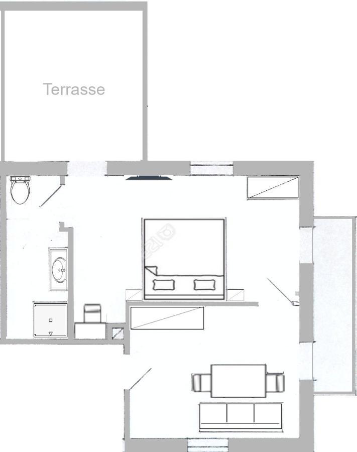 Apartment mit Blick auf die Berge